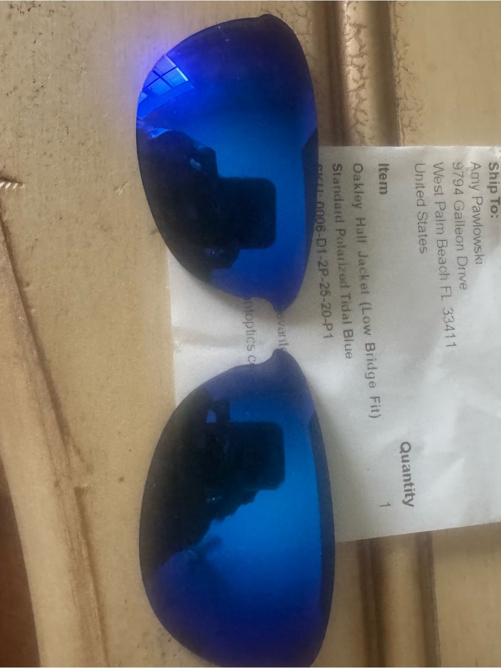Oakley Blue Mirrored Replacement Lenses Pair
